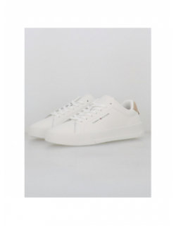 Baskets en cuir court blanc homme - Tommy Hilfiger