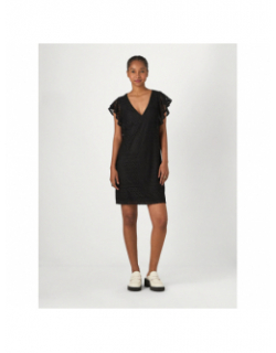 Robe courte dentelle maya noir femme - Vero Moda