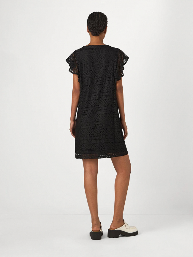 Robe courte dentelle maya noir femme - Vero Moda