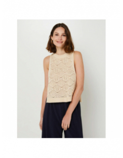 Pull sans manche miro beige femme - La Petite Etoile