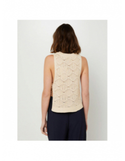 Pull sans manche miro beige femme - La Petite Etoile