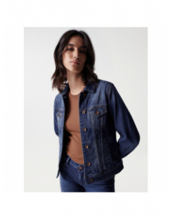 Veste en jean trucker bleu femme - Salsa