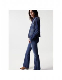 Veste en jean trucker bleu femme - Salsa