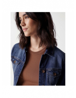 Veste en jean trucker bleu femme - Salsa