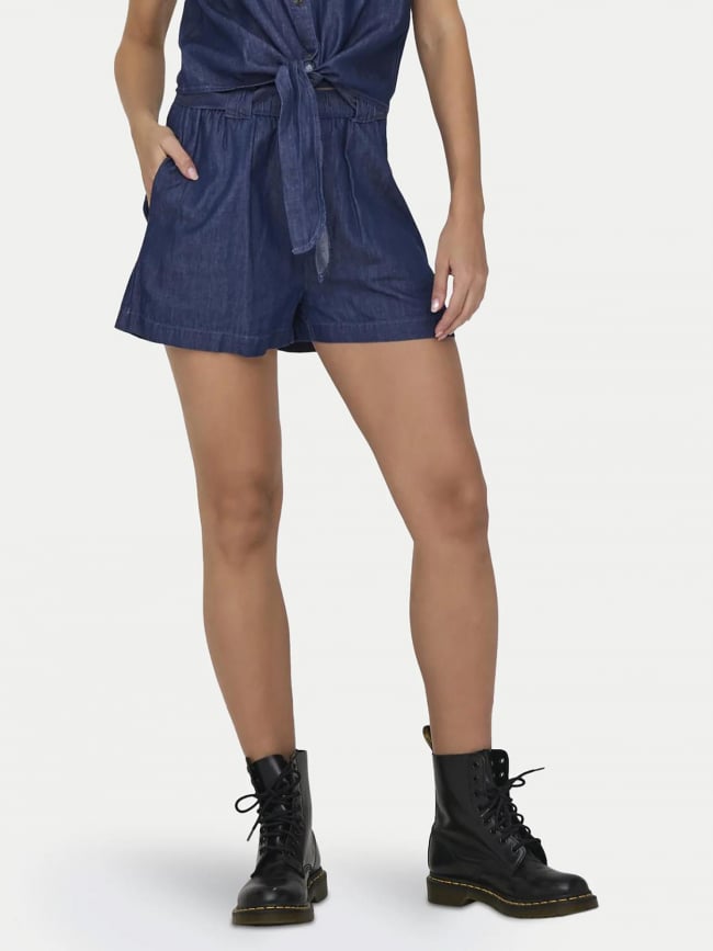 Short léger effet denim kai bleu femme - JDY