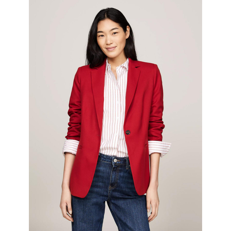 Veste blazer core regular rouge femme - Tommy Hilfiger