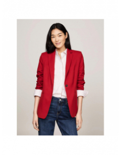 Veste blazer core regular rouge femme - Tommy Hilfiger