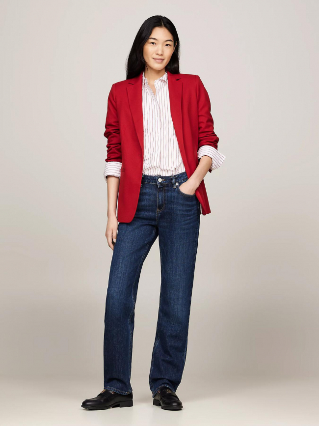 Veste blazer core regular rouge femme - Tommy Hilfiger