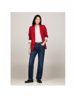 Veste blazer core regular rouge femme - Tommy Hilfiger