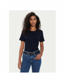 T-shirt new slim cody bleu marine femme - Tommy Hilfiger