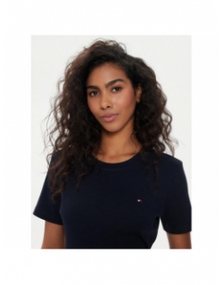 T-shirt new slim cody bleu marine femme - Tommy Hilfiger