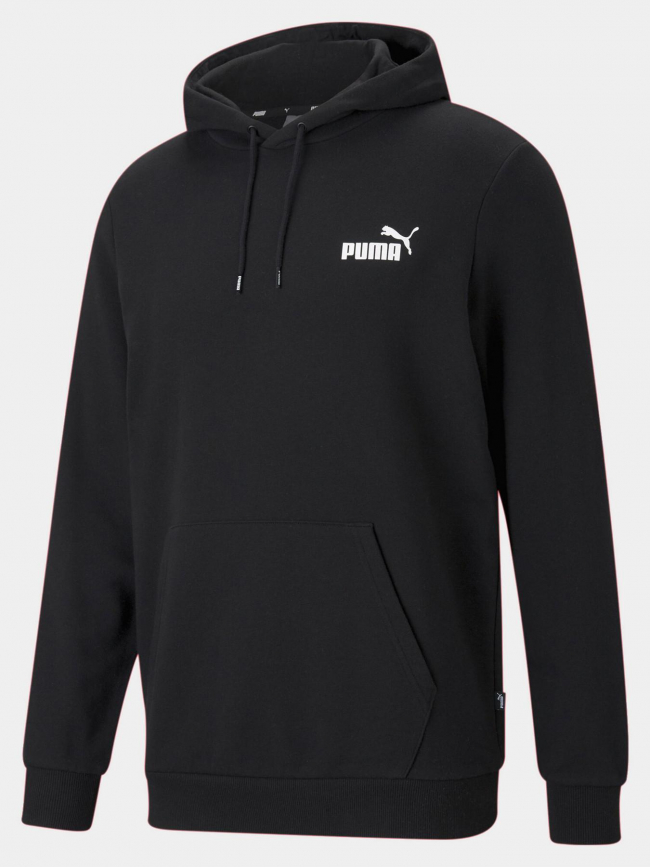 Sweat à capuche essential logo basique noir homme - Puma