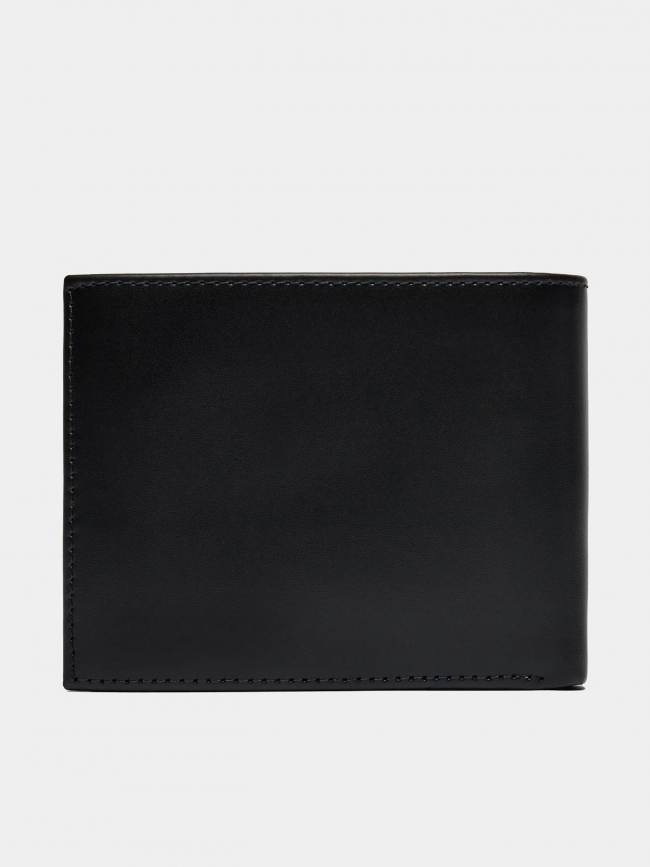 Portefeuille 3 volets smooth noir homme - Calvin Klein