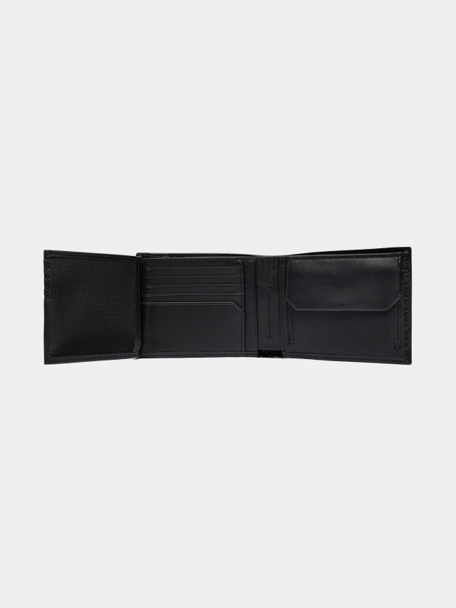 Portefeuille 3 volets smooth noir homme - Calvin Klein