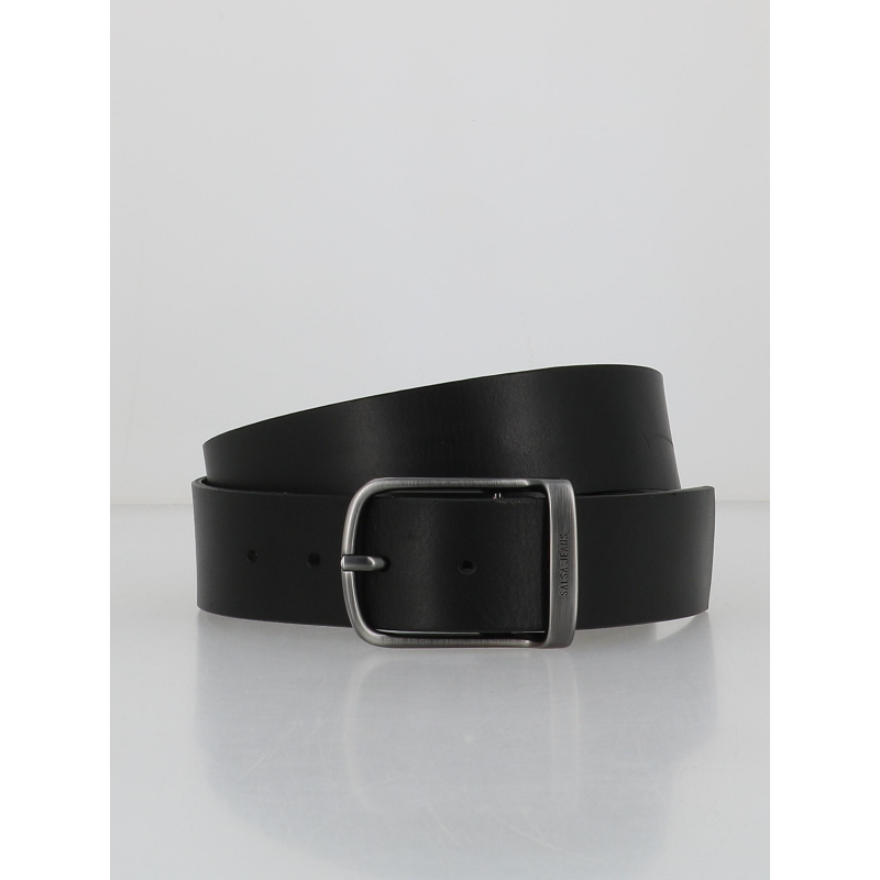 Ceinture en cuir basic large noir femme - Salsa