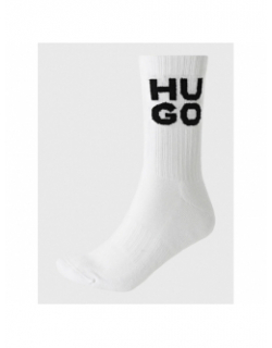 Pack de 3 paires de chaussettes blanc et noir homme - Hugo