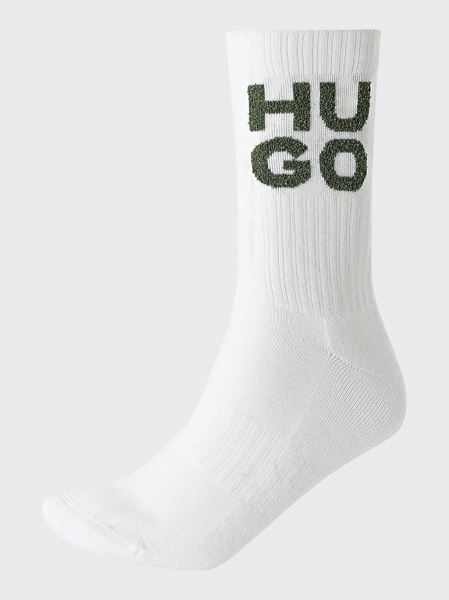 Pack de 3 paires de chaussettes blanc et noir homme - Hugo