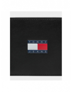 Portefeuille en cuir archive noir homme - Tommy Jeans