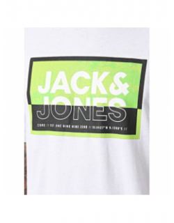 T-shirt logan summer blanc vert homme - Jack & Jones