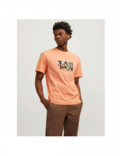 T-shirt sequoia orange homme - Jack & Jones