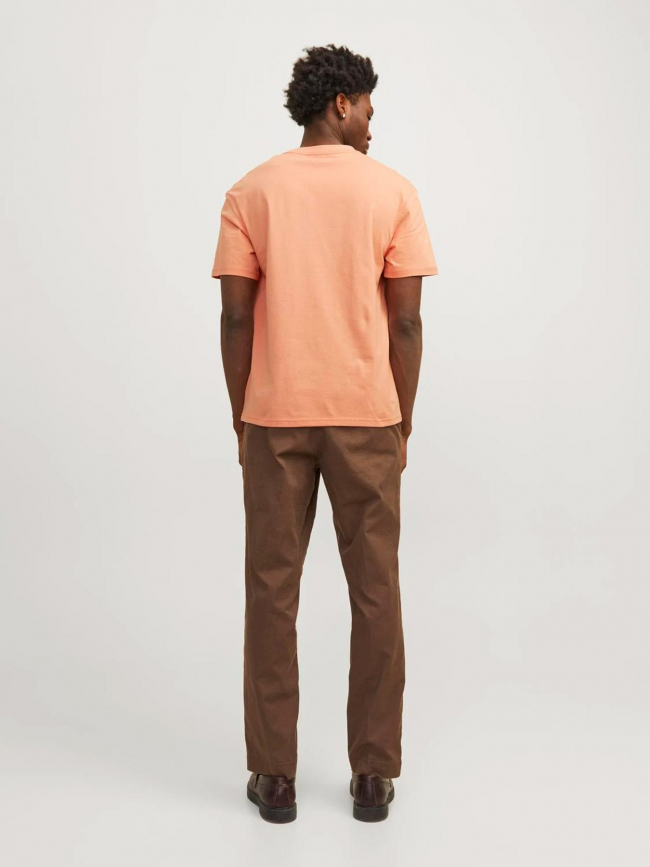 T-shirt sequoia orange homme - Jack & Jones