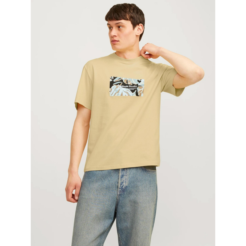 T-shirt sequoia jaune homme - Jack & Jones