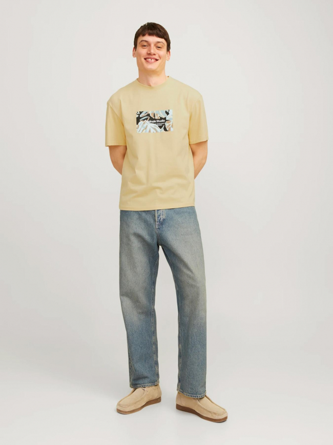 T-shirt sequoia jaune homme - Jack & Jones