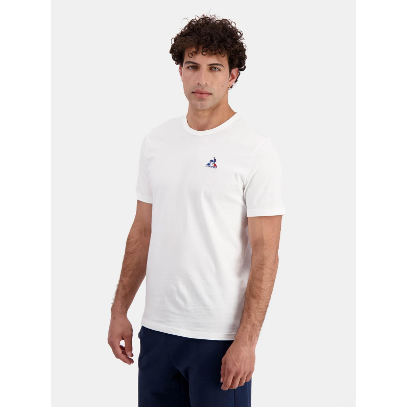 T-shirt uni logo new optical blanc homme - Le Coq Sportif