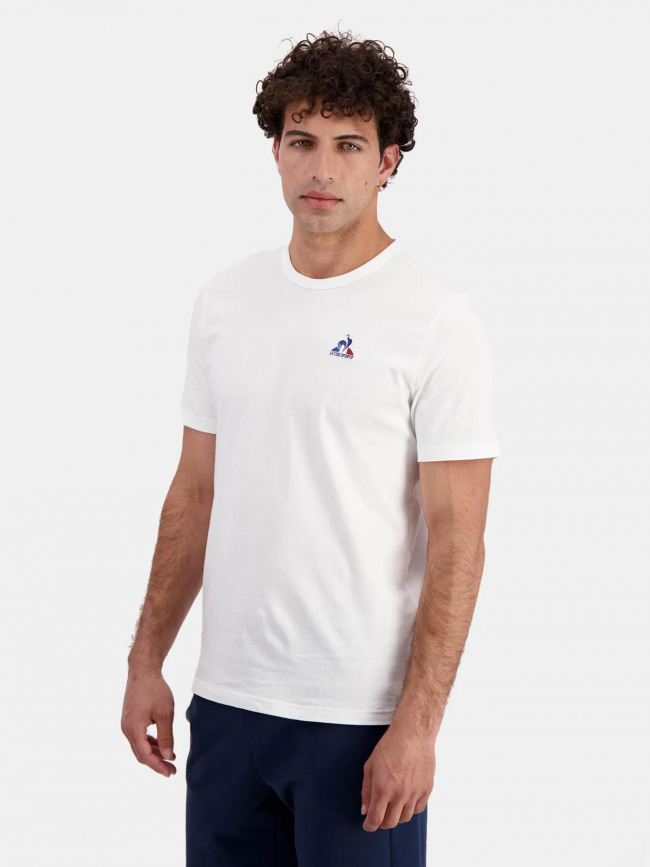 T-shirt uni logo new optical blanc homme - Le Coq Sportif