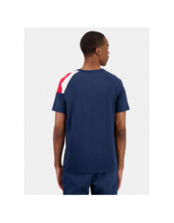 T-shirt tricolore n4 bleu marine homme - Le Coq Sportif