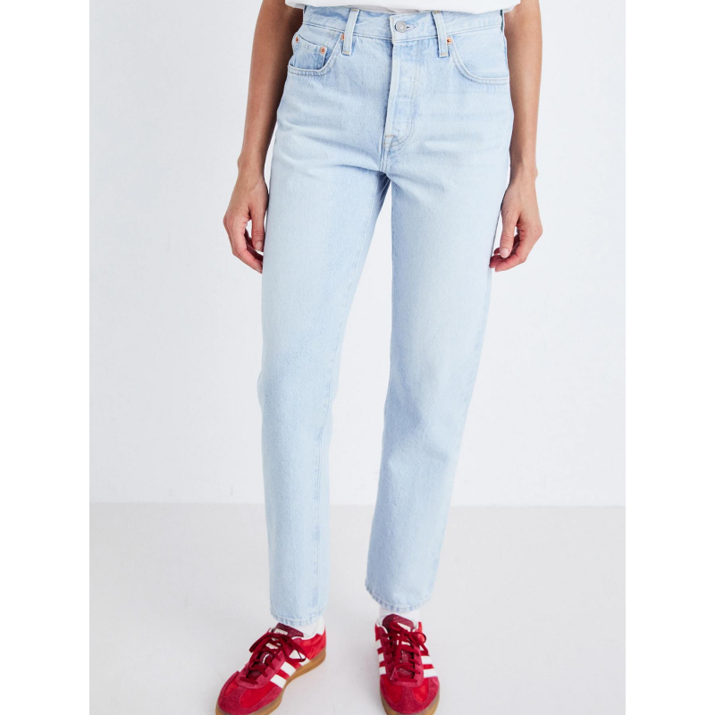 Jean 501 crop lightweight bleu femme - Levi's