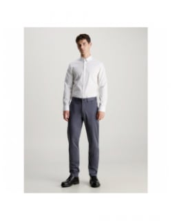 Pantalon satin stretch slim gris homme - Calvin Klein