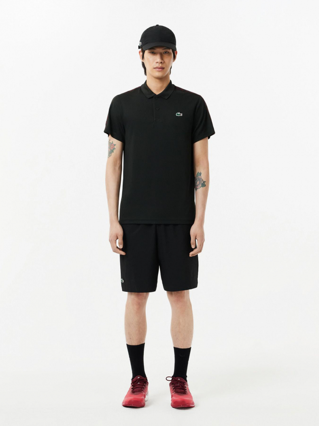 Polo sport regular logo noir homme - Lacoste