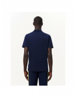 Polo uni regular logo bleu marine homme - Lacoste