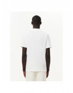 Polo uni regular logo blanc homme - Lacoste