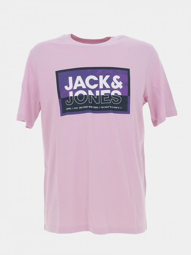 T-shirt logan rose violet homme - Jack & Jones