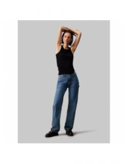 Jean high rise straight bleu femme - Calvin Klein Jeans