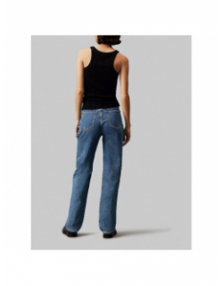 Jean high rise straight bleu femme - Calvin Klein Jeans