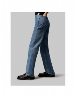 Jean high rise straight bleu femme - Calvin Klein Jeans