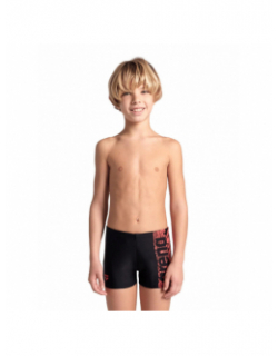 Boxer de natation shaking noir rouge garçon - Arena