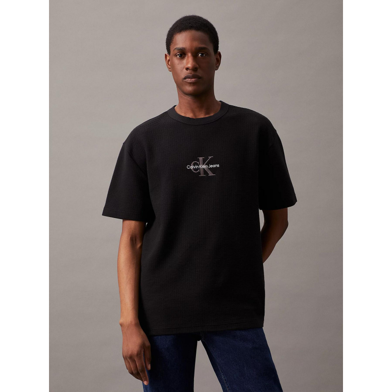 T-shirt city grid noir homme - Calvin Klein Jeans