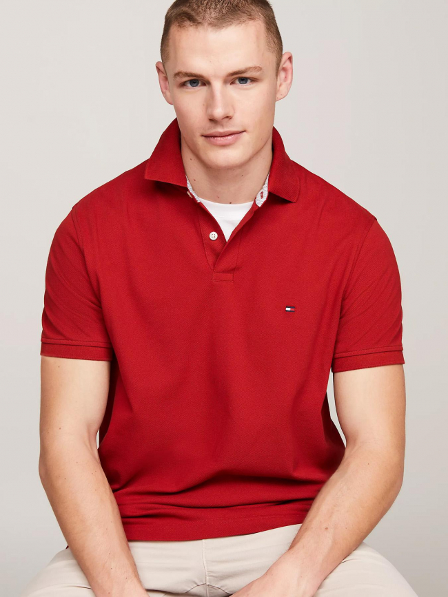 Polo 1985 regular rouge homme - Tommy Hilfiger