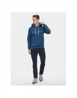 Sweat à capuche logo bleu homme - Tommy Hilfiger