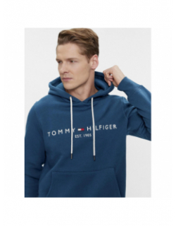 Sweat à capuche logo bleu homme - Tommy Hilfiger