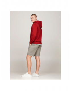 Sweat à capuche  logo hoody rouge homme - Tommy Hilfiger