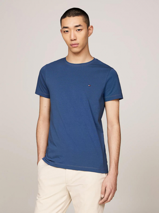 T-shirt straight slim fit bleu homme - Tommy Hilfiger