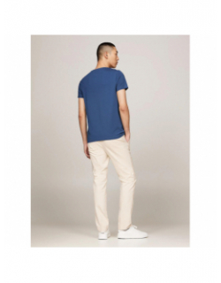 T-shirt straight slim fit bleu homme - Tommy Hilfiger