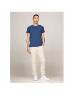 T-shirt straight slim fit bleu homme - Tommy Hilfiger