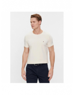 T-shirt stretch slim fit beige homme - Tommy Hilfiger