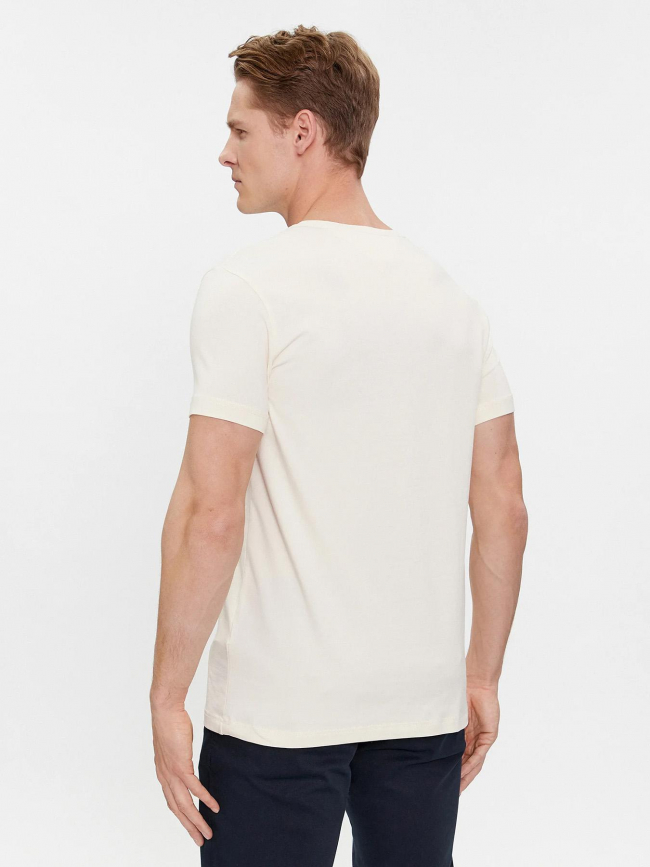 T-shirt stretch slim fit beige homme - Tommy Hilfiger